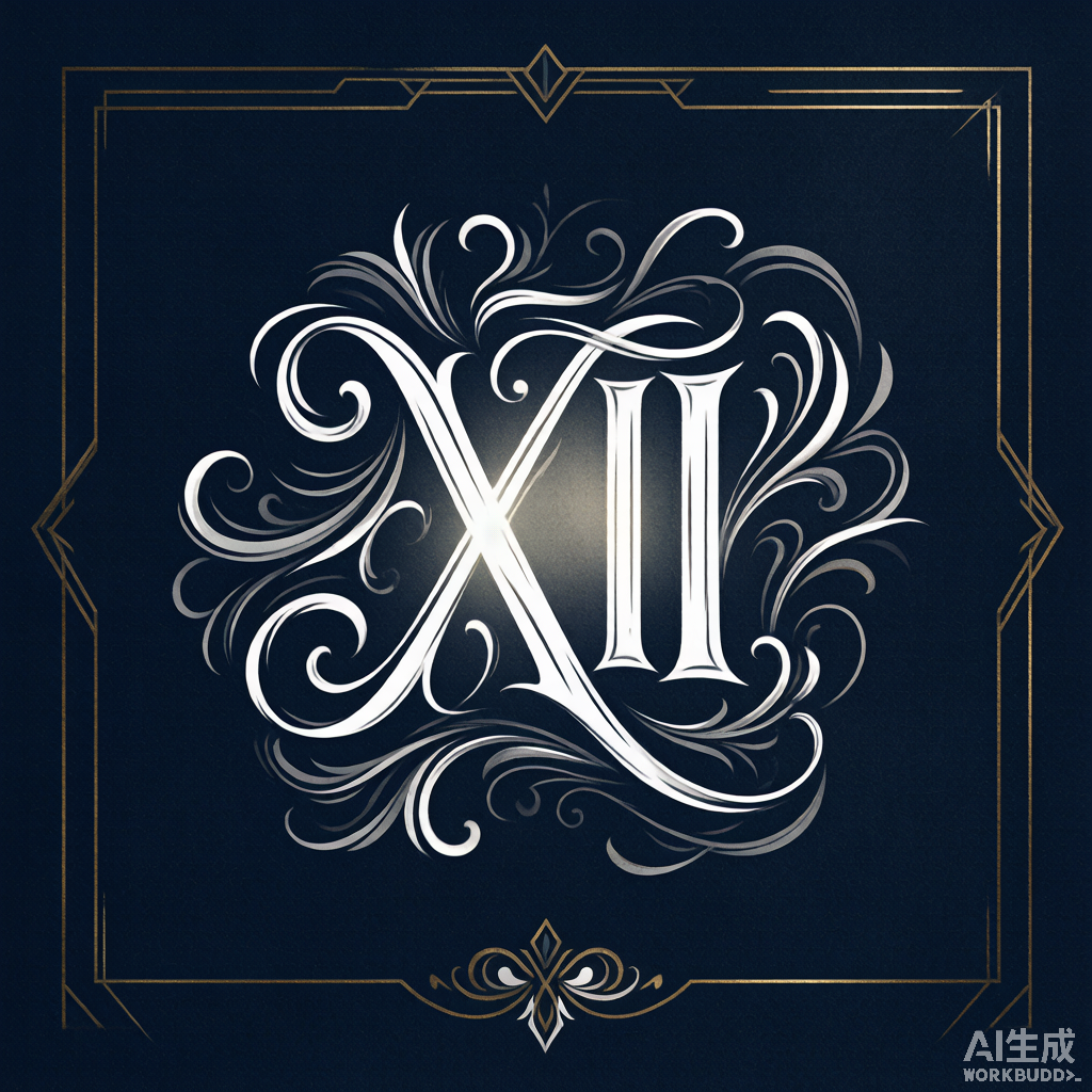 Roman Numeral tattoo design — line art reference